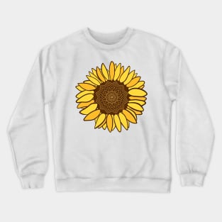 Mandala Sunflower Cute Handmade Colors Crewneck Sweatshirt